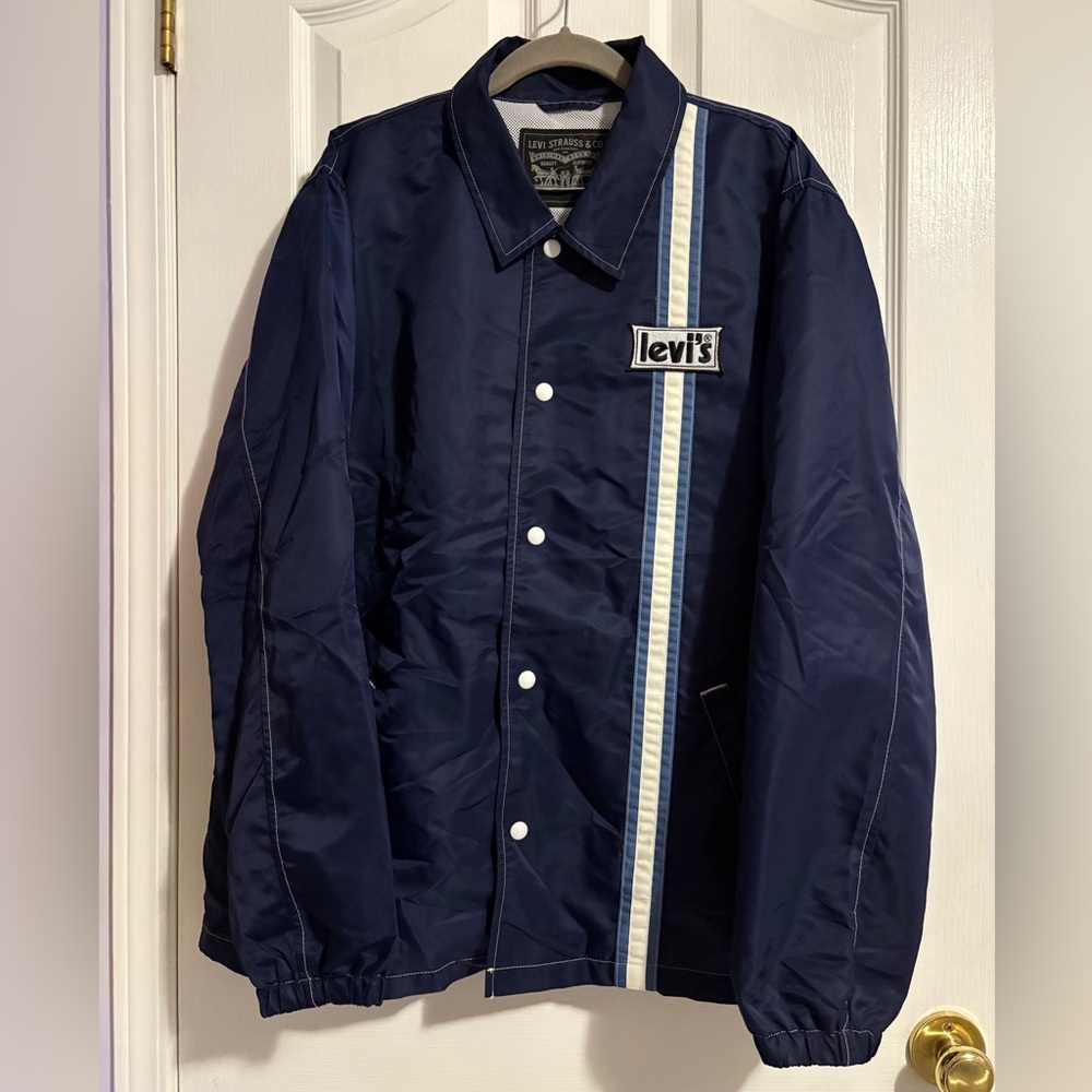 Levi's Blue Lightweight Snap Button Jacket